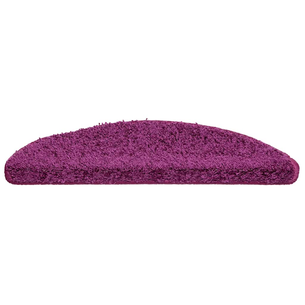 Vidaxl trapmatten 20 st 56x17x3 cm violet halfrond