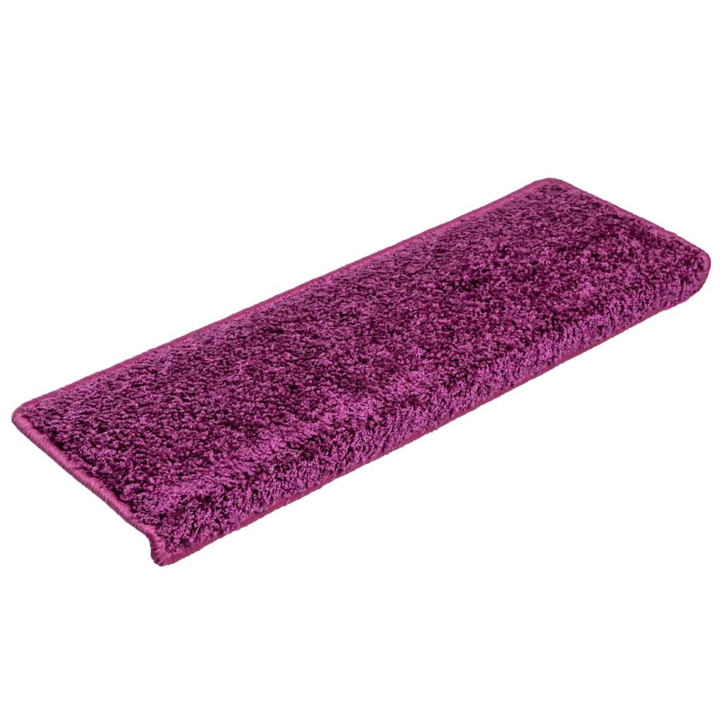 Vidaxl trapmatten 20 st 65x21x4 cm violet rechthoekige rand