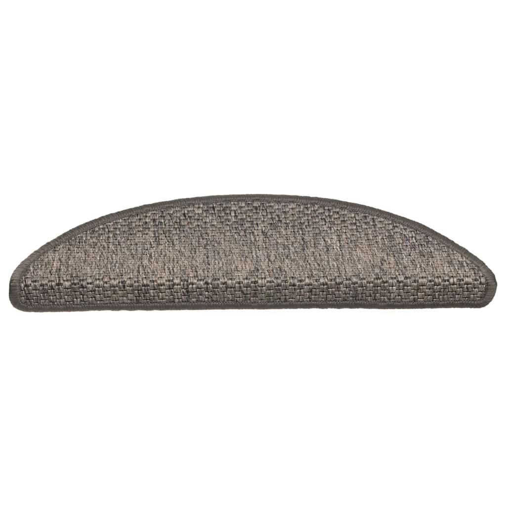 Vidaxl trapmatten zelfklevend sisal-look 30 st 56x17x3 cm grijs-beige