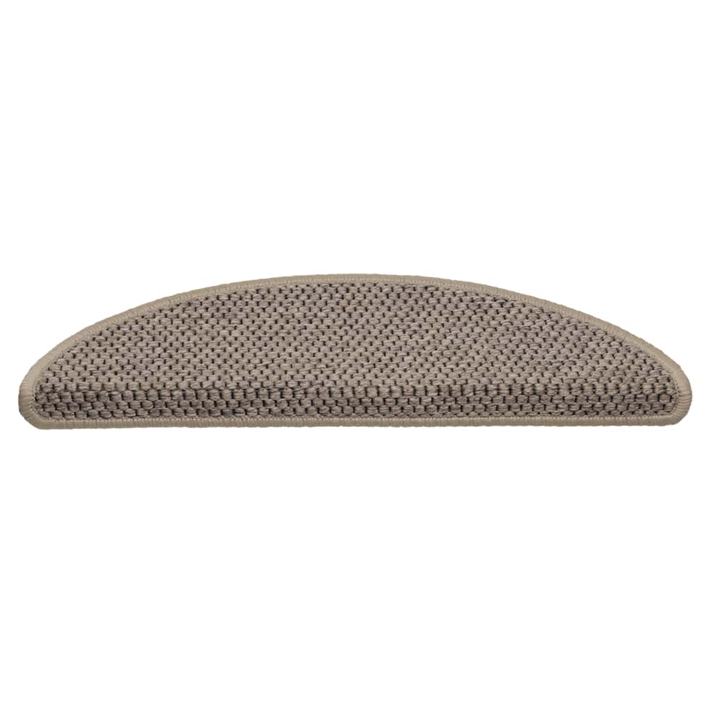 Vidaxl trapmatten zelfklevend sisal-look 30 st 56x17x3 cm donkerbeige