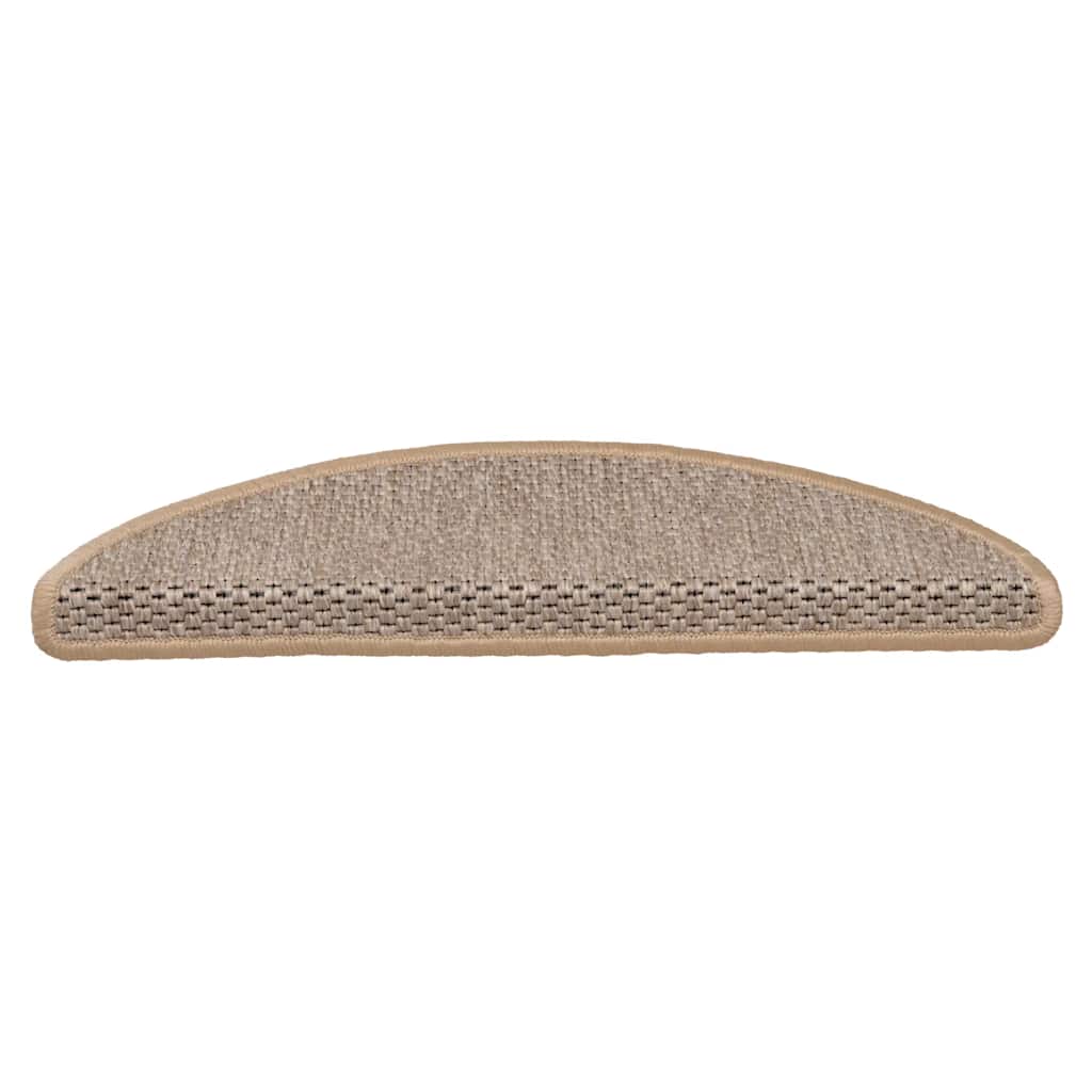 Vidaxl trapmatten zelfklevend sisal-look 30 st 56x17x3 cm lichtbeige