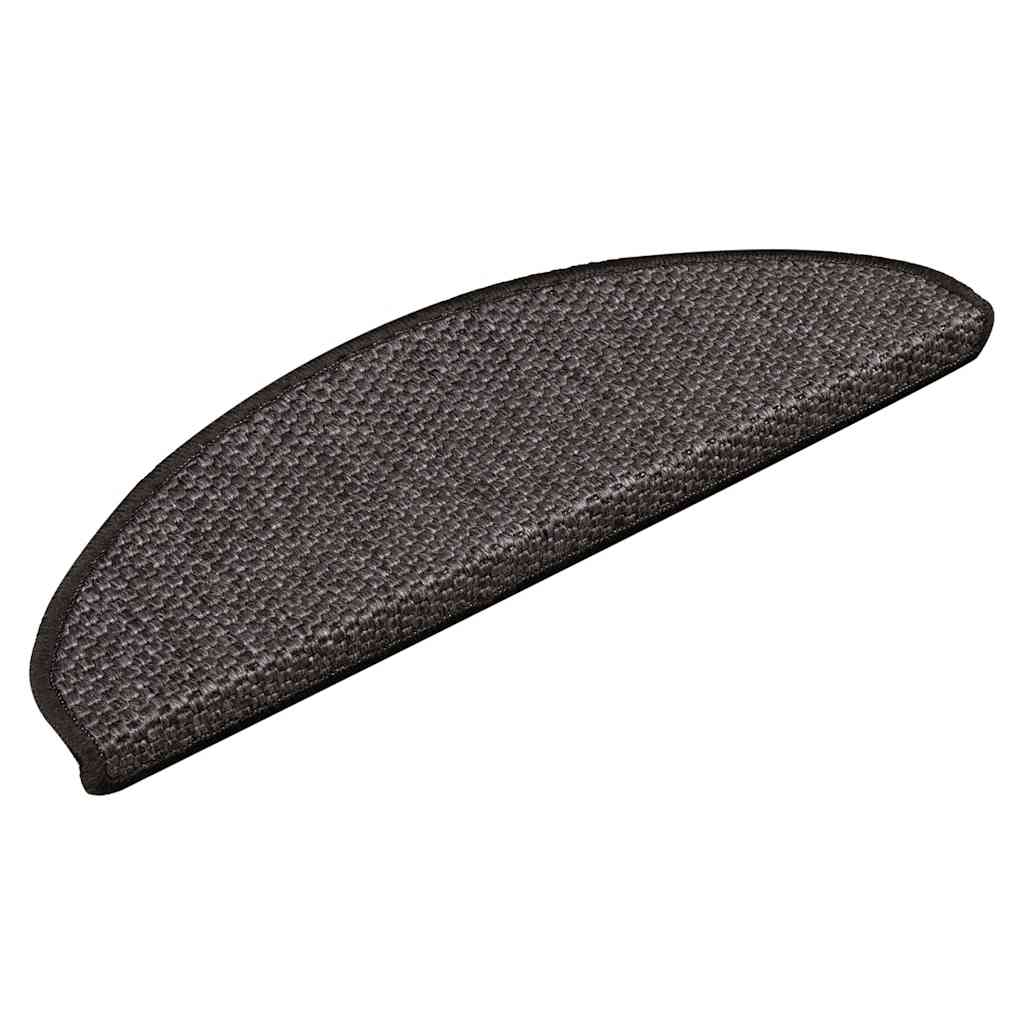 Vidaxl trapmatten zelfklevend sisal-look 30 st 65x21x4 cm antraciet