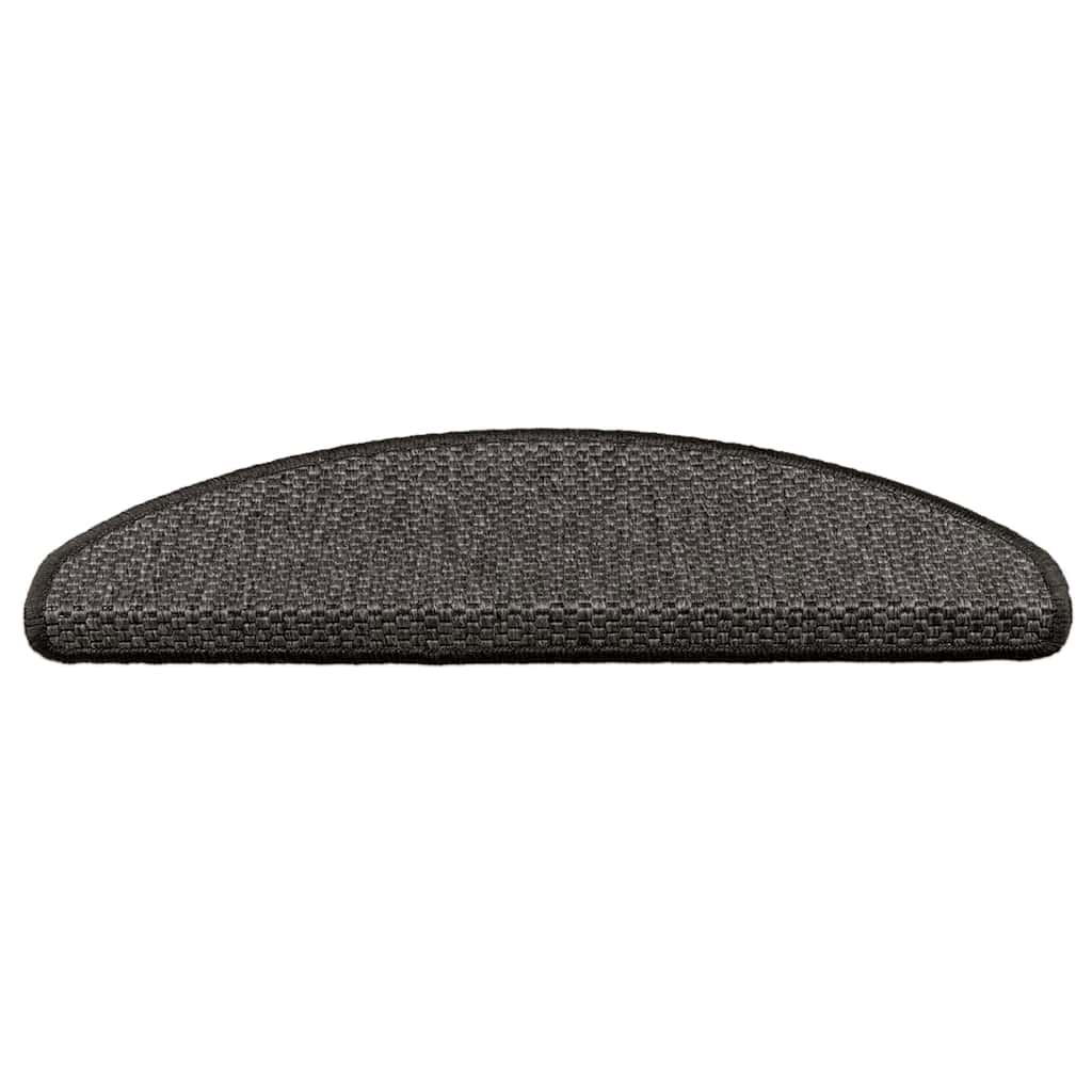 Vidaxl trapmatten zelfklevend sisal-look 30 st 65x21x4 cm antraciet