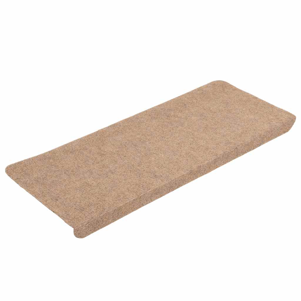 Vidaxl trapmatten zelfklevend 30 st 65x24,5x3,5 cm beige