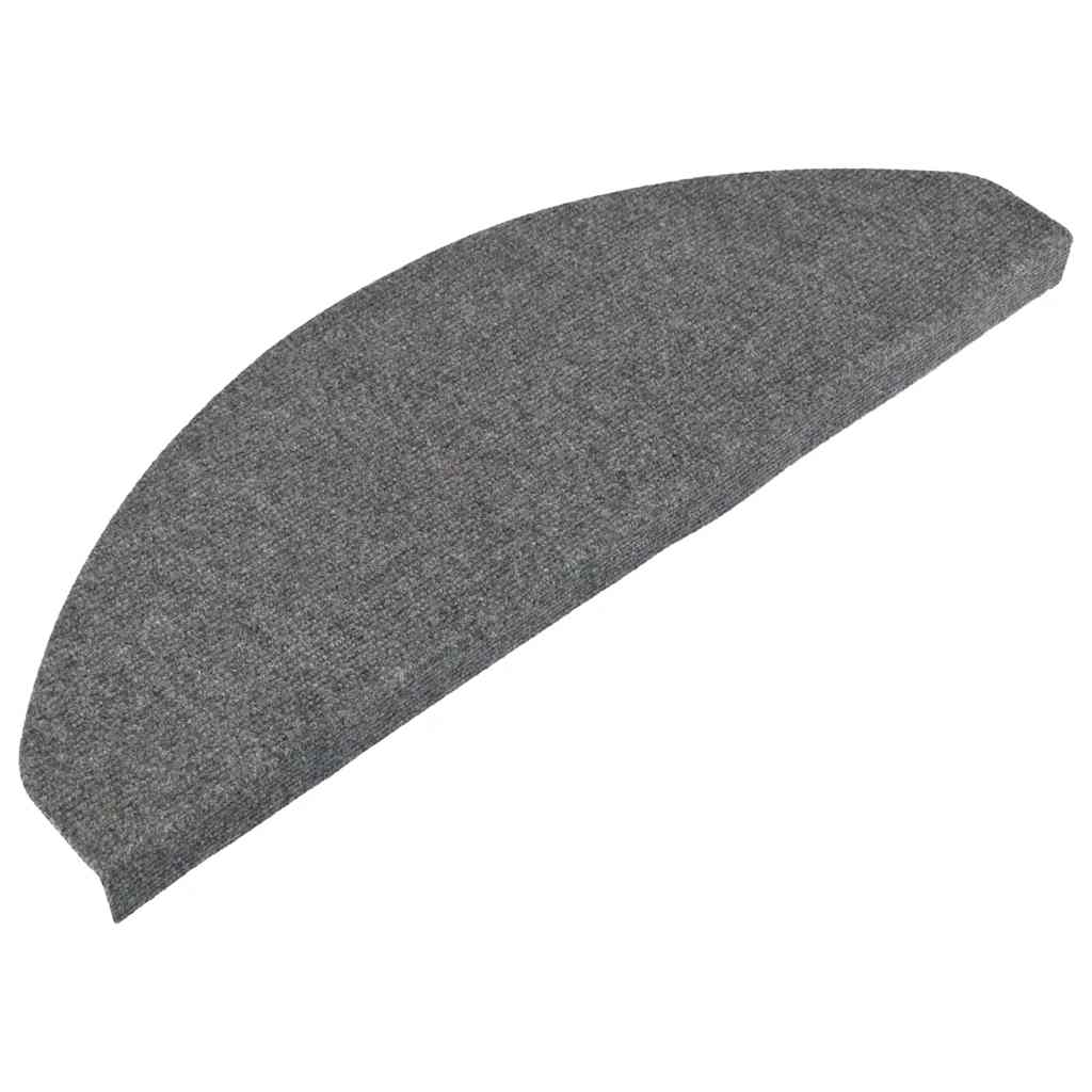 Vidaxl trapmatten zelfklevend 30 st 65x22,5x3,5 cm grijs