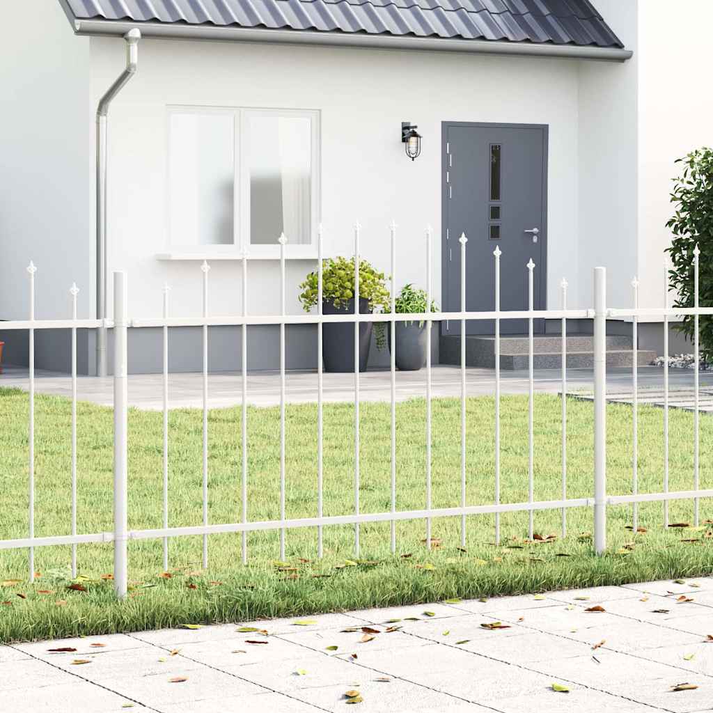 Vidaxl tuinhek 3 pcs wit 170 x 140 cm gepoedercoat staal