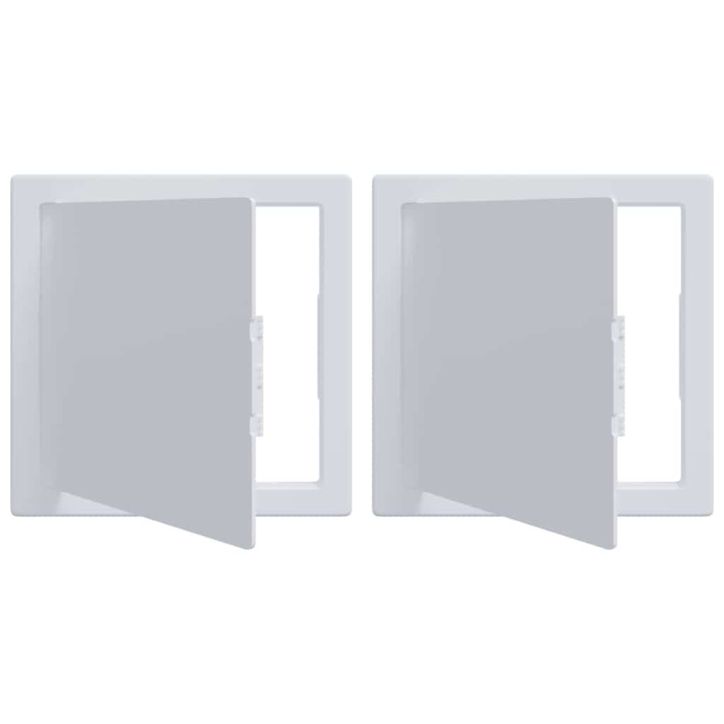 Vidaxl toegangs-panelen 2 pcs wit 15 x 15 cm abs kunststof