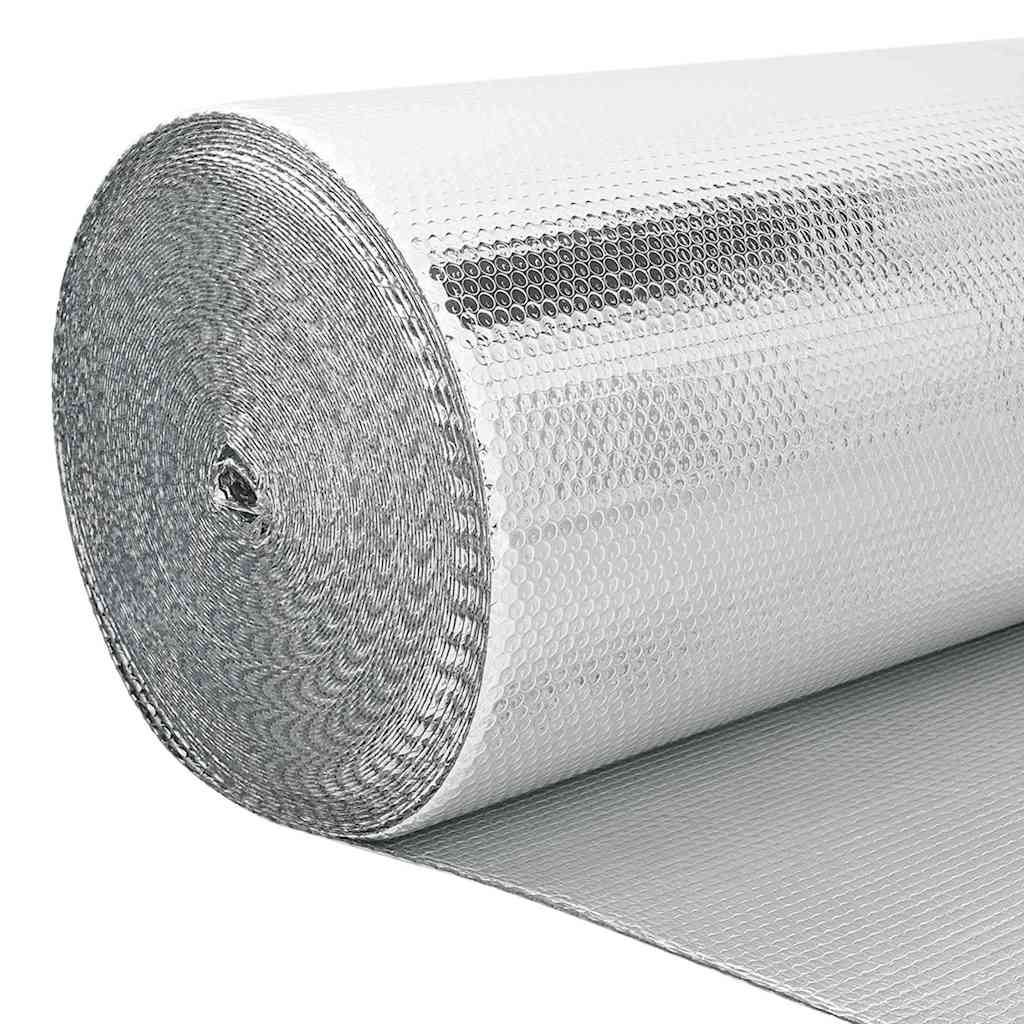 Vidaxl radiatorfolie zilver 30 x 0.6 m polyetheen