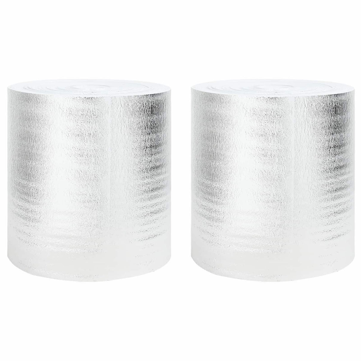 Vidaxl radiatorfolie 2 pcs zilver 25 x 0,5 m polyetheen
