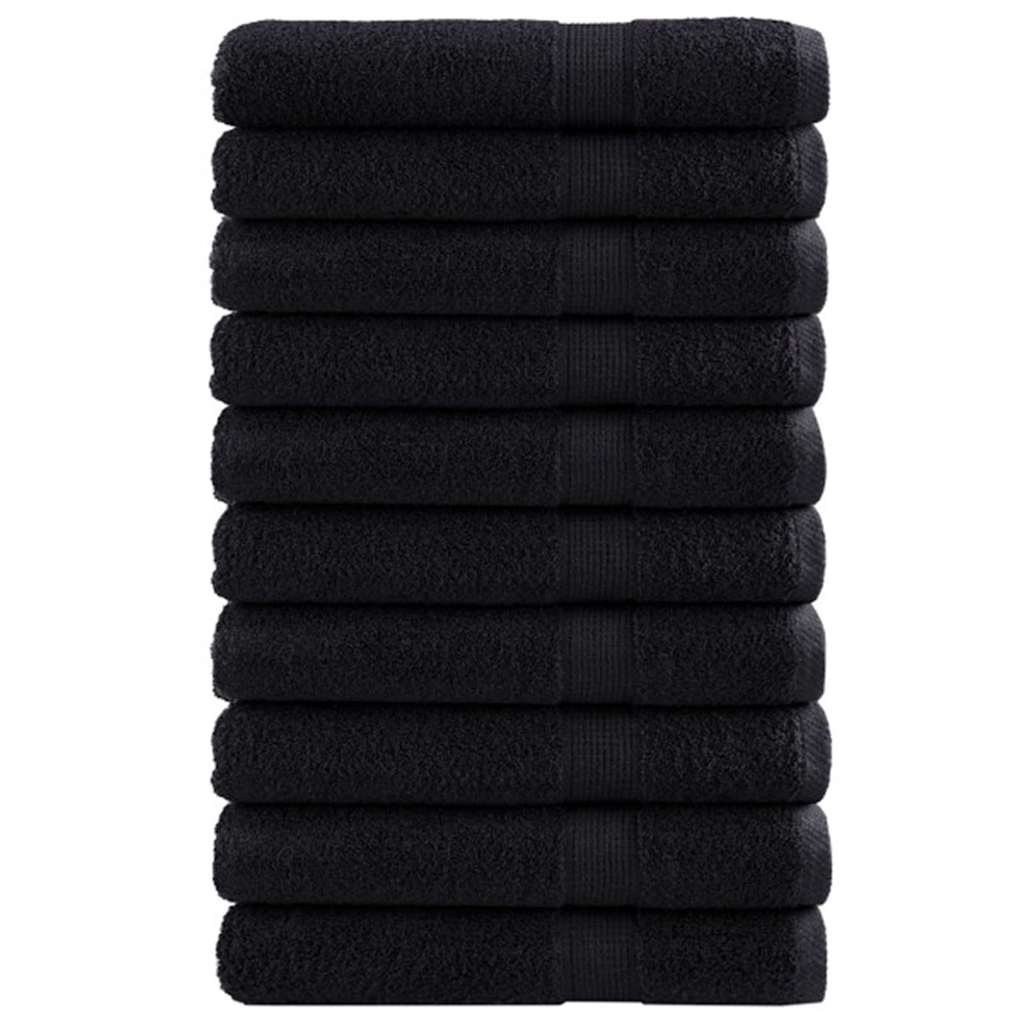 Vidaxl gastendoek solund 25 pcs zwart 80 x 200 cm 550 gsm