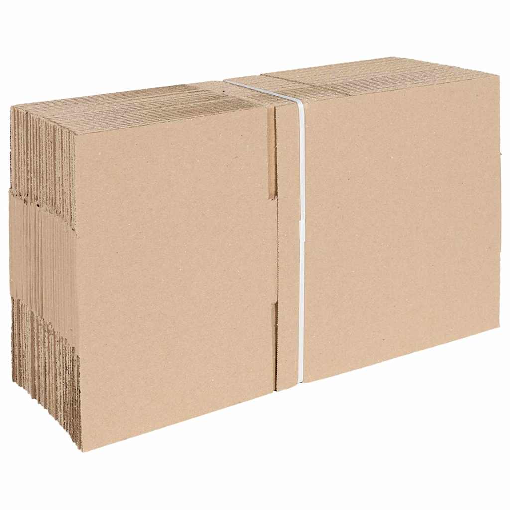 Vidaxl vouwdoos met opslag 50 pcs naturel 25 x 17,5 x 10 cm karton