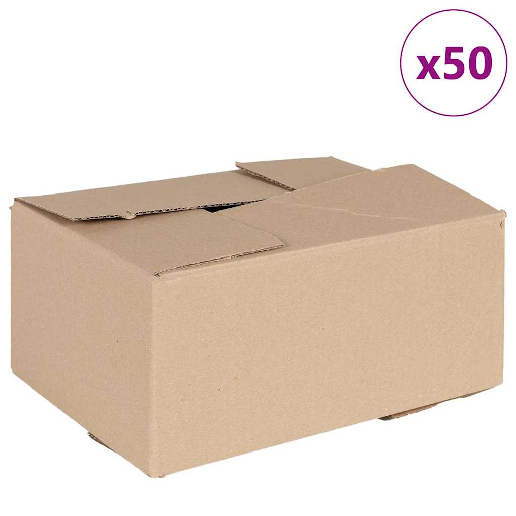 Vidaxl vouwdoos met opslag 50 pcs naturel 30 x 21,5 x 14 cm karton