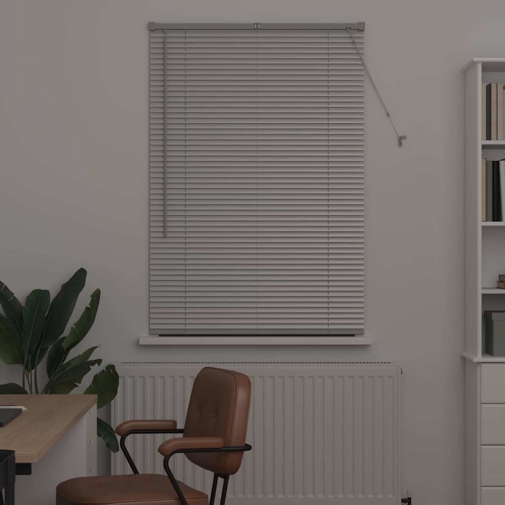 Vidaxl venetiaanse jaloezieën zilver 130 x 90 cm aluminium