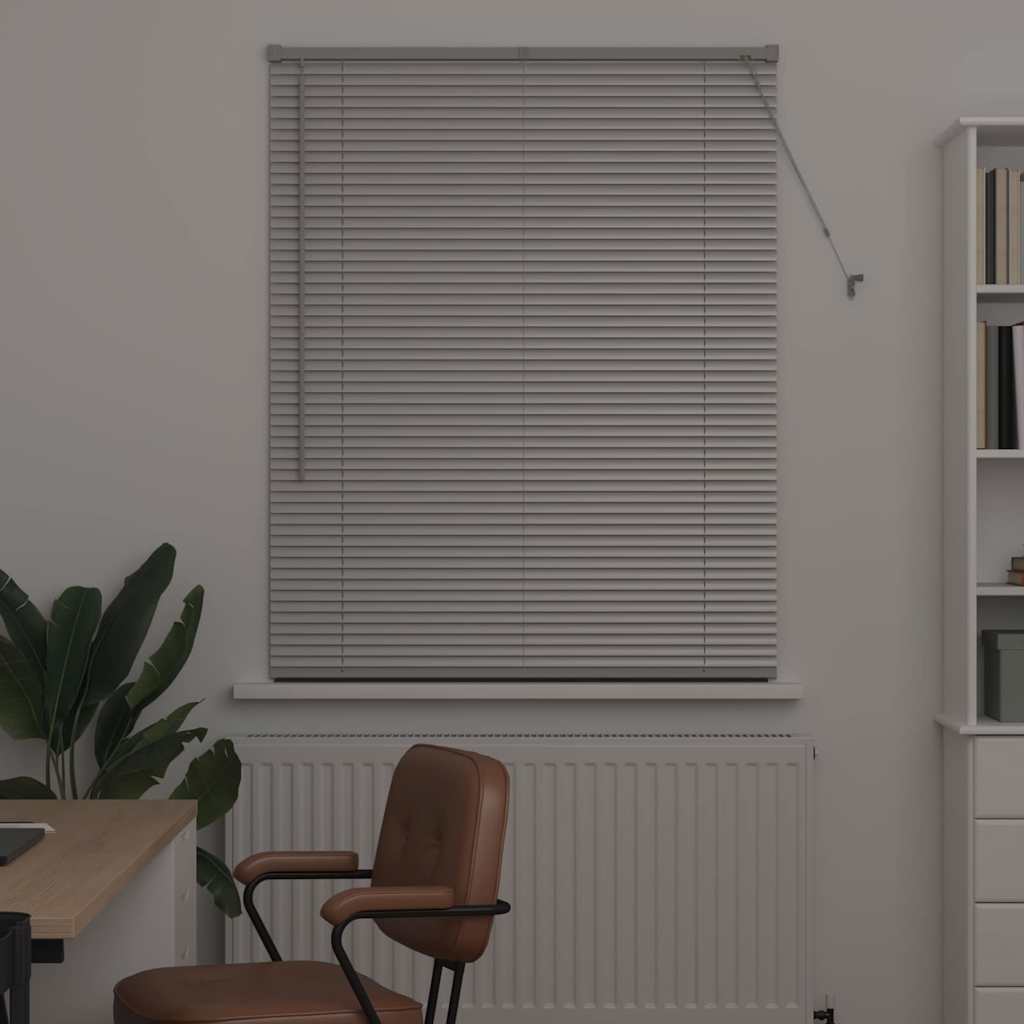 Vidaxl venetiaanse jaloezieën zilver 130 x 105 cm aluminium