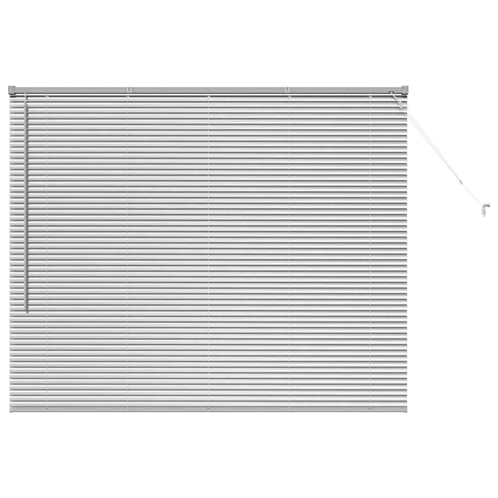 Vidaxl venetiaanse jaloezieën zilver 130 x 160 cm aluminium