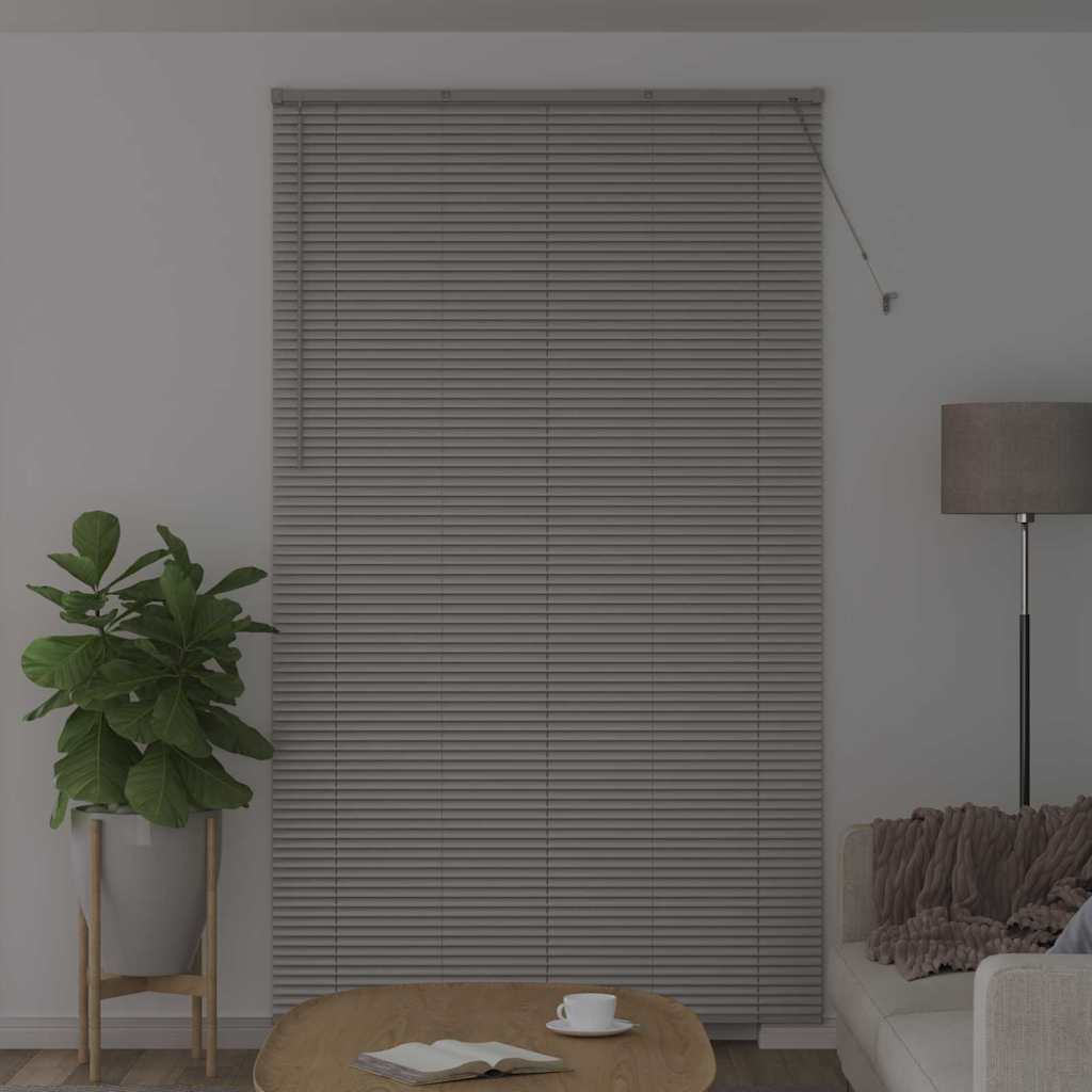 Vidaxl venetiaanse jaloezieën zilver 220 x 125 cm aluminium