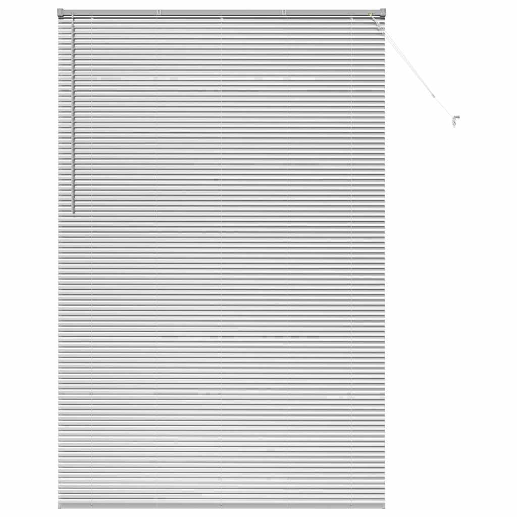 Vidaxl venetiaanse jaloezieën zilver 220x150cm aluminium