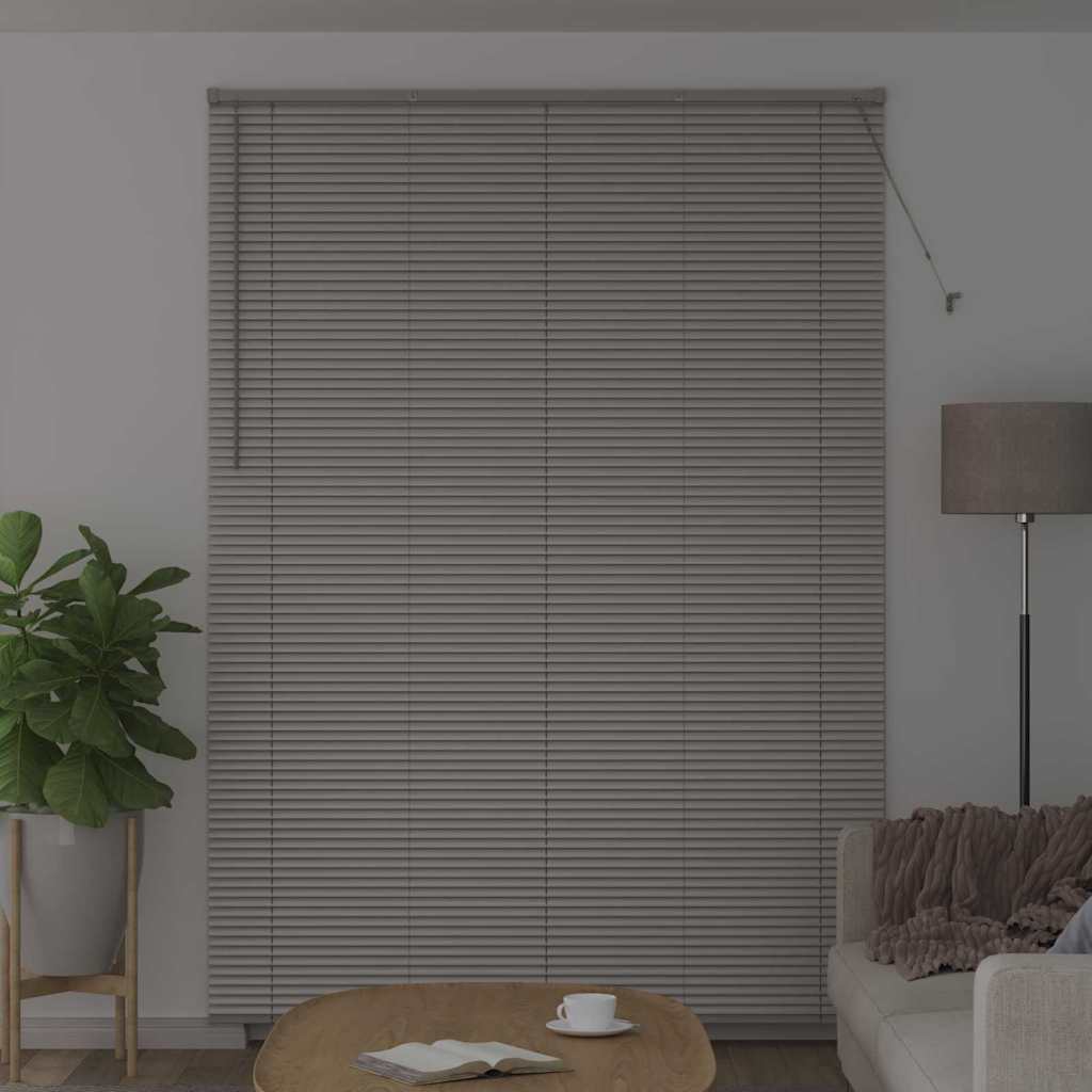 Vidaxl venetiaanse jaloezieën zilver 220 x 160 cm aluminium