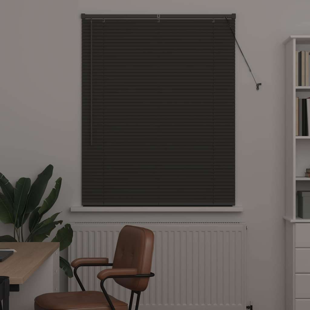 Vidaxl venetiaanse jaloezieën donkergrijs 130 x 105 cm aluminium
