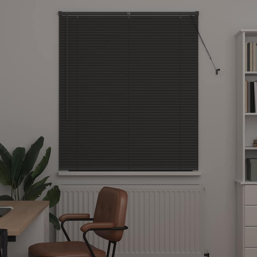 Vidaxl venetiaanse jaloezieën donkergrijs 130 x 120 cm aluminium