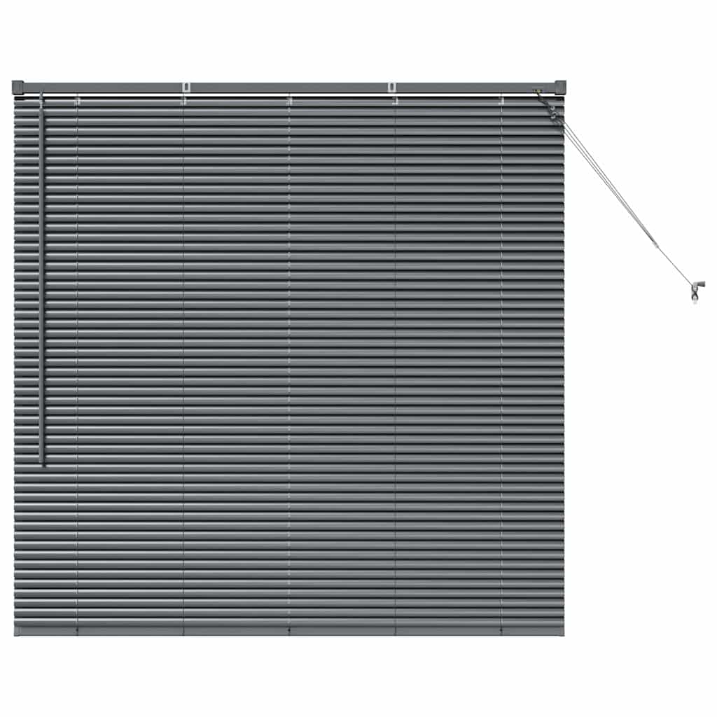 Vidaxl venetiaanse jaloezieën donkergrijs 130 x 135 cm aluminium