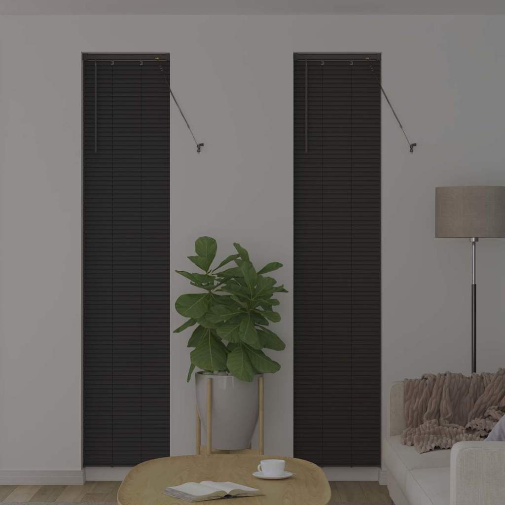 Vidaxl venetiaanse jaloezieën donkergrijs 220 x 50 cm aluminium