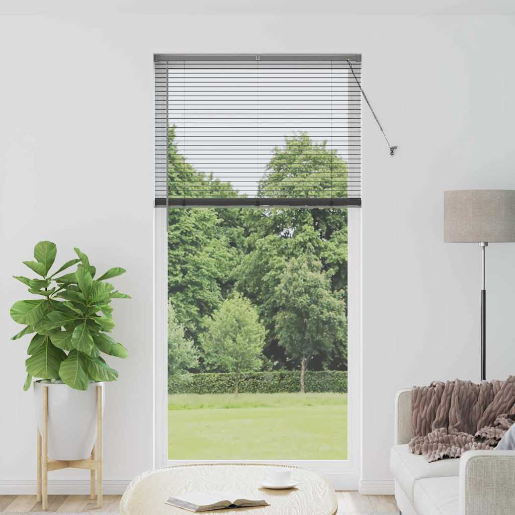 Vidaxl venetiaanse jaloezieën donkergrijs 220 x 105 cm aluminium