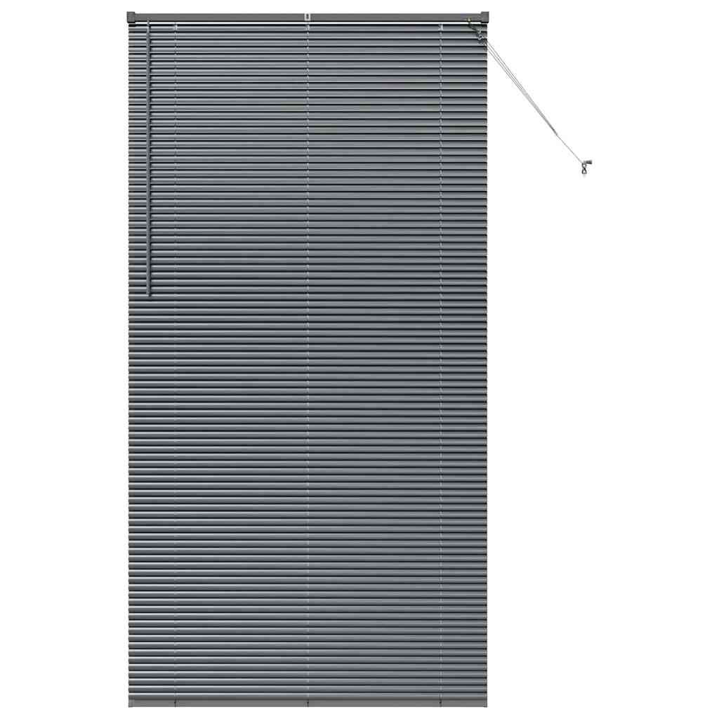 Vidaxl venetiaanse jaloezieën donkergrijs 220 x 110 cm aluminium