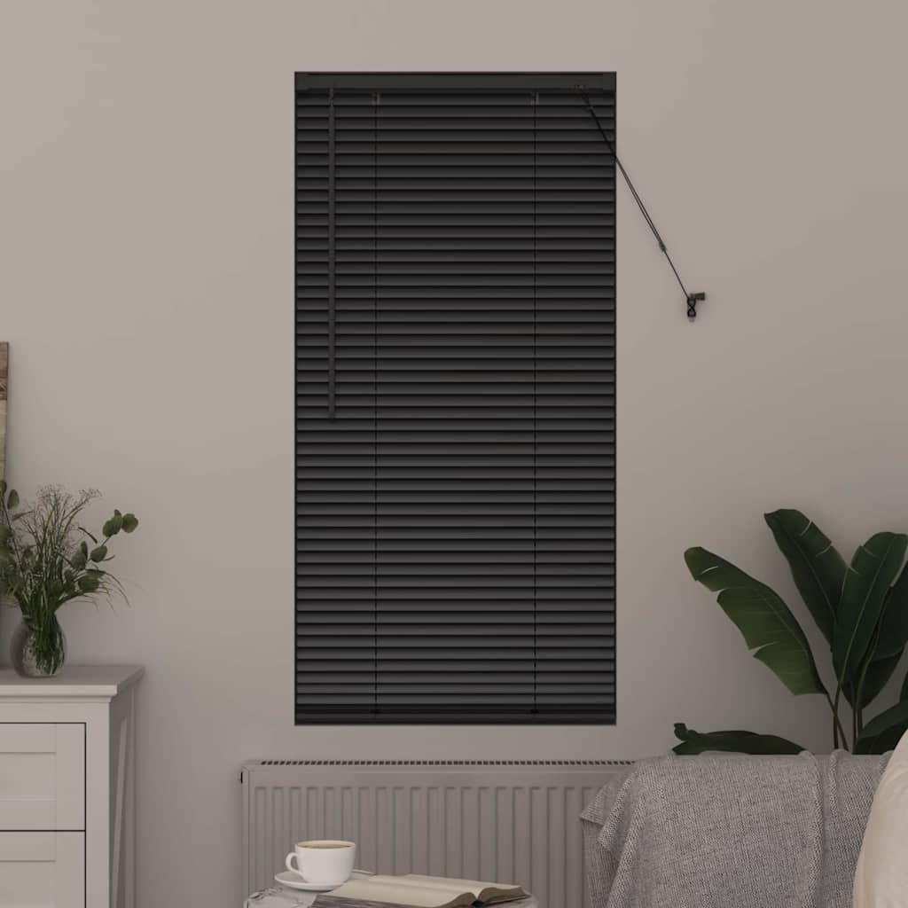 Vidaxl venetiaanse jaloezieën zwart 130 x 60 cm aluminium