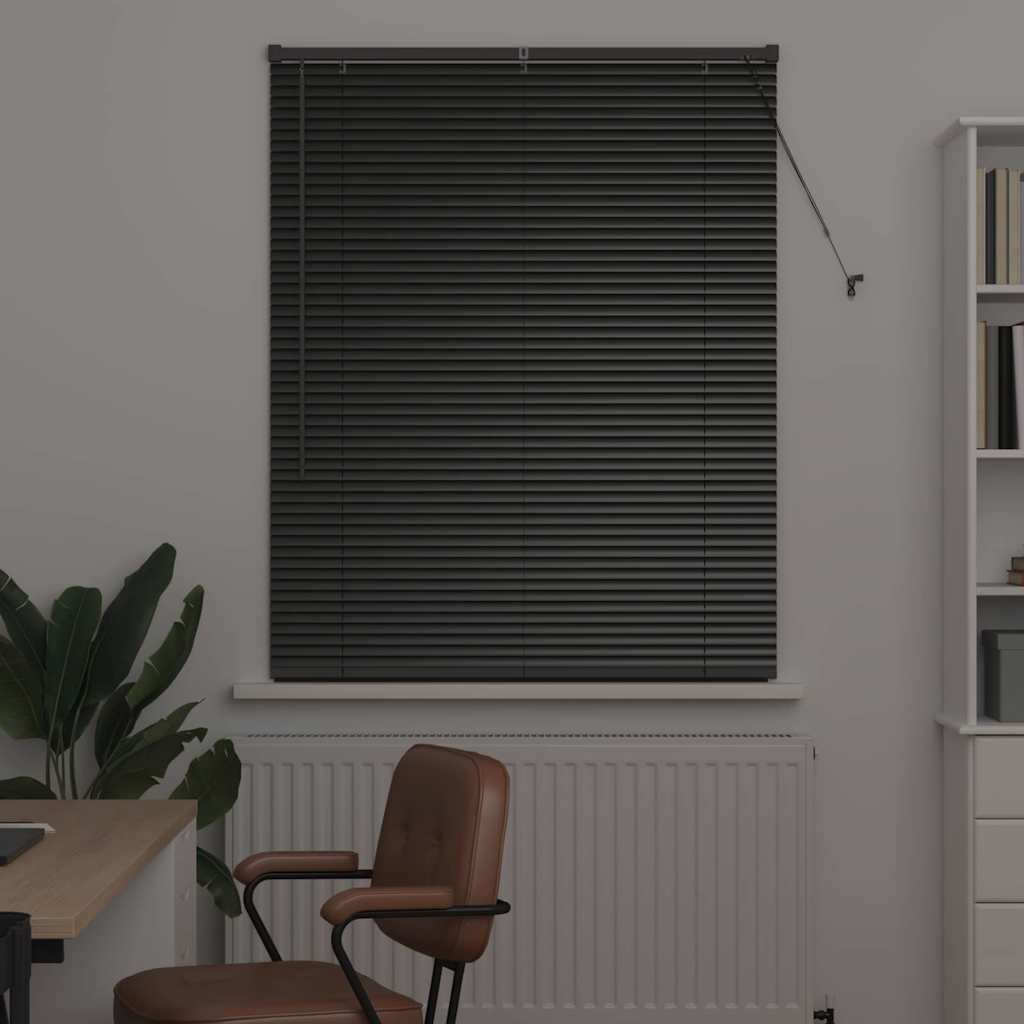 Vidaxl venetiaanse jaloezieën zwart 130 x 100 cm aluminium