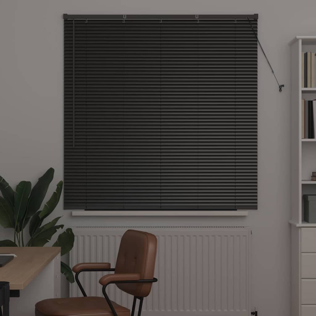 Vidaxl venetiaanse jaloezieën zwart 130 x 125 cm aluminium