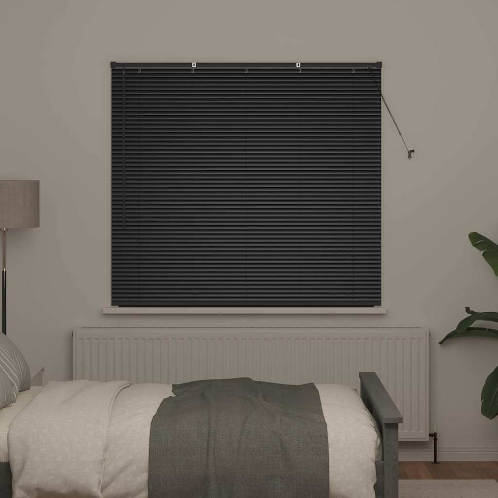 Vidaxl venetiaanse jaloezieën zwart 130 x 140 cm aluminium