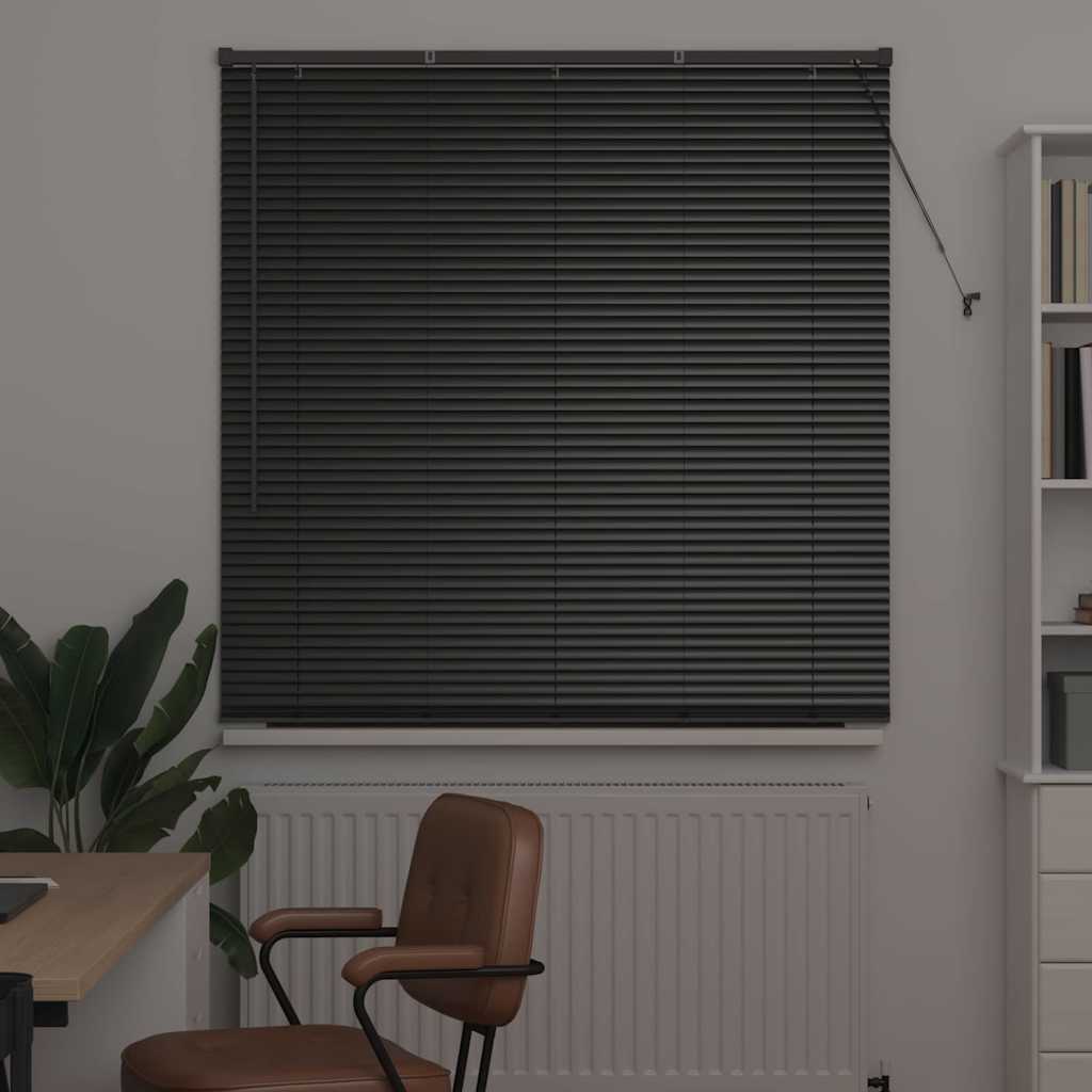 Vidaxl venetiaanse jaloezieën zwart 175 x 135 cm aluminium