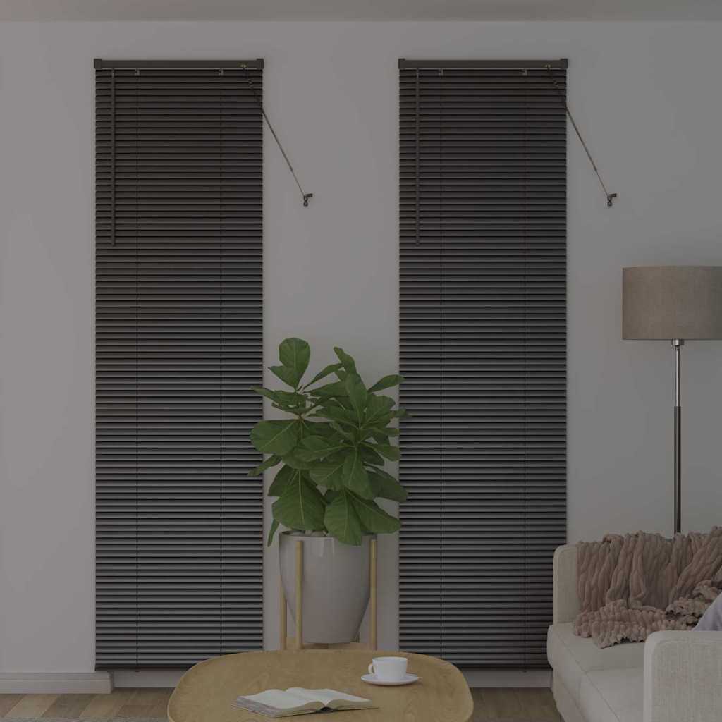 Vidaxl venetiaanse jaloezieën zwart 220 x 65 cm aluminium