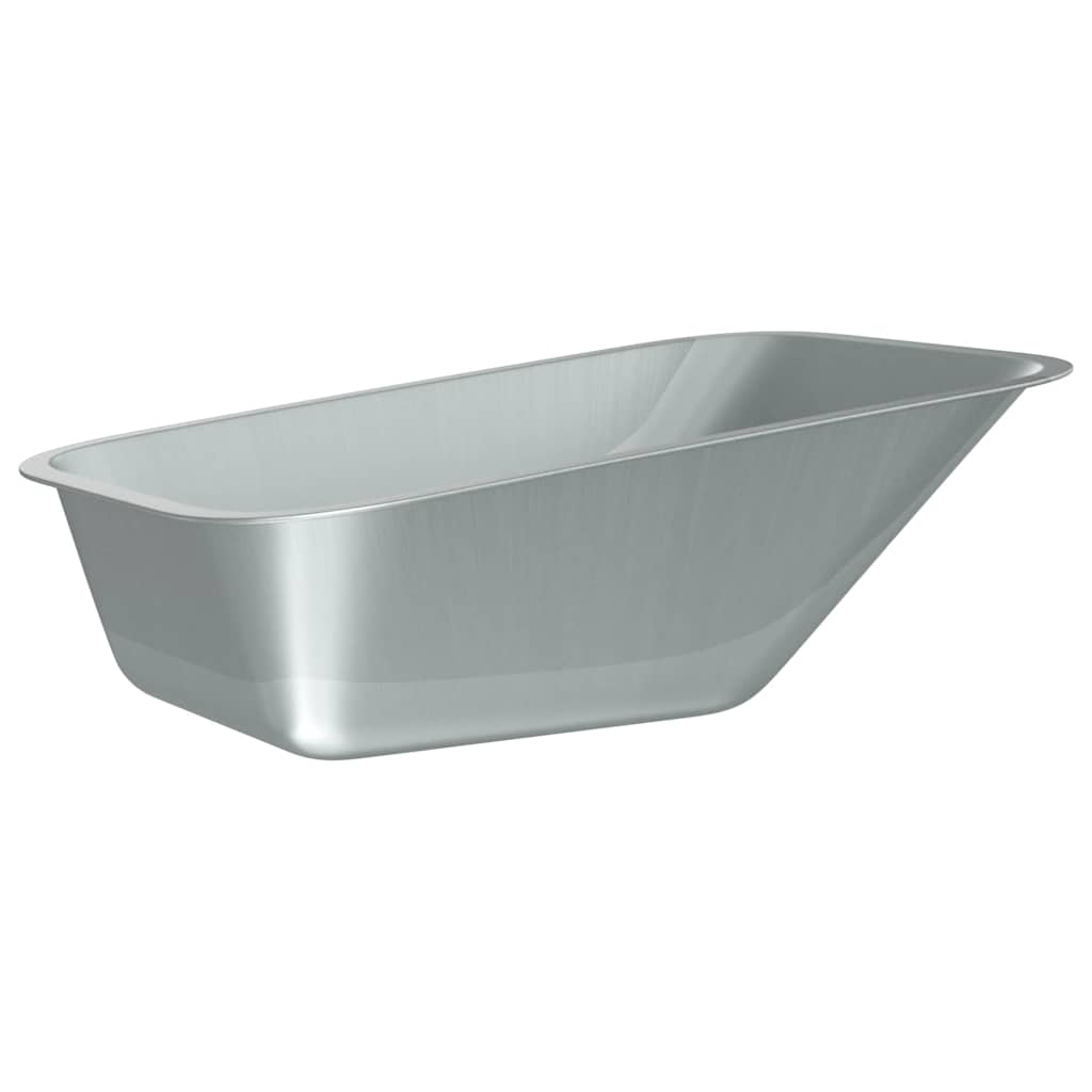 Vidaxl vervanging voor kruiwagenlade zilver 88 x 60 x 32 cm staal