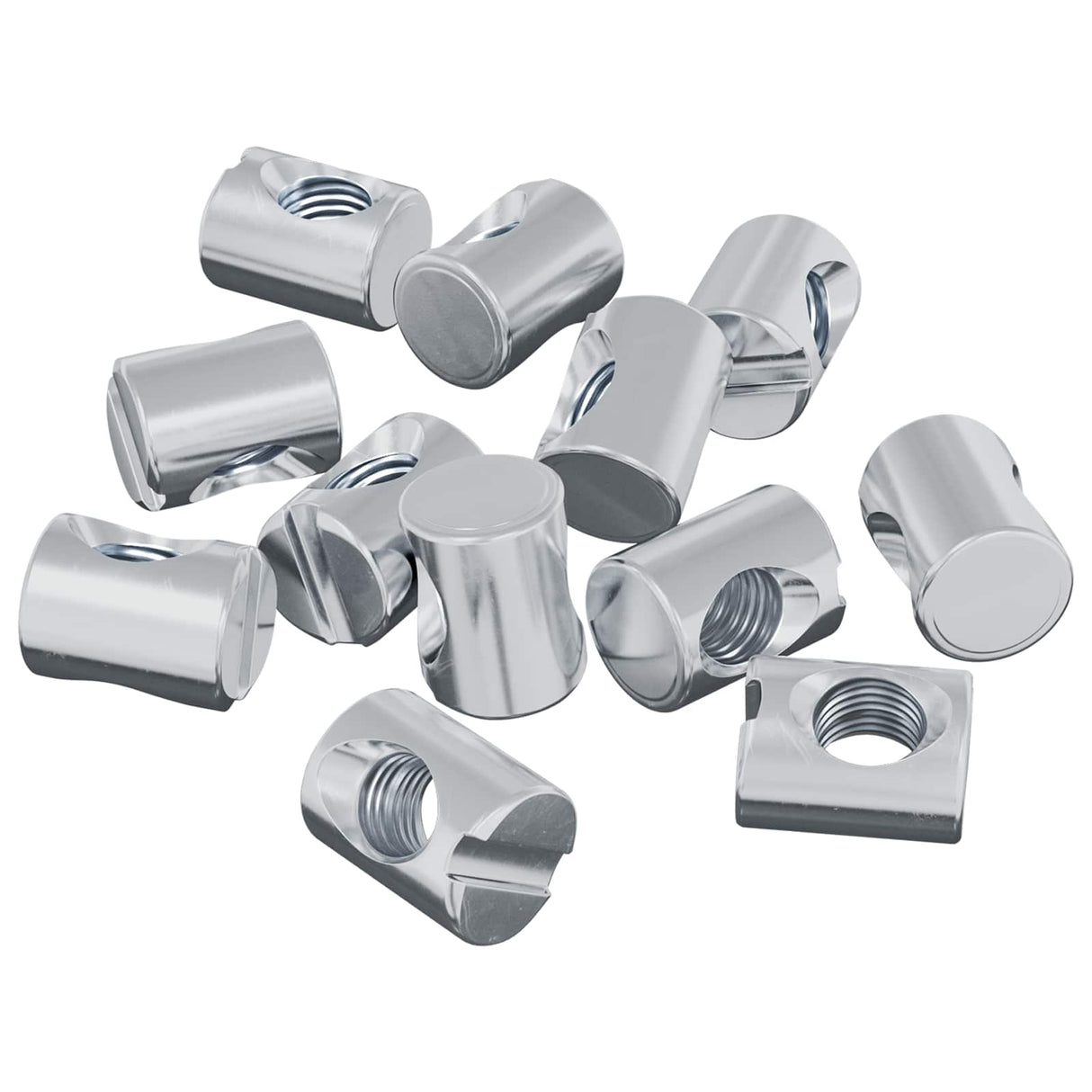 Vidaxl barrelmoeren 3462 pcs zilver m6 x 13 mm metaal