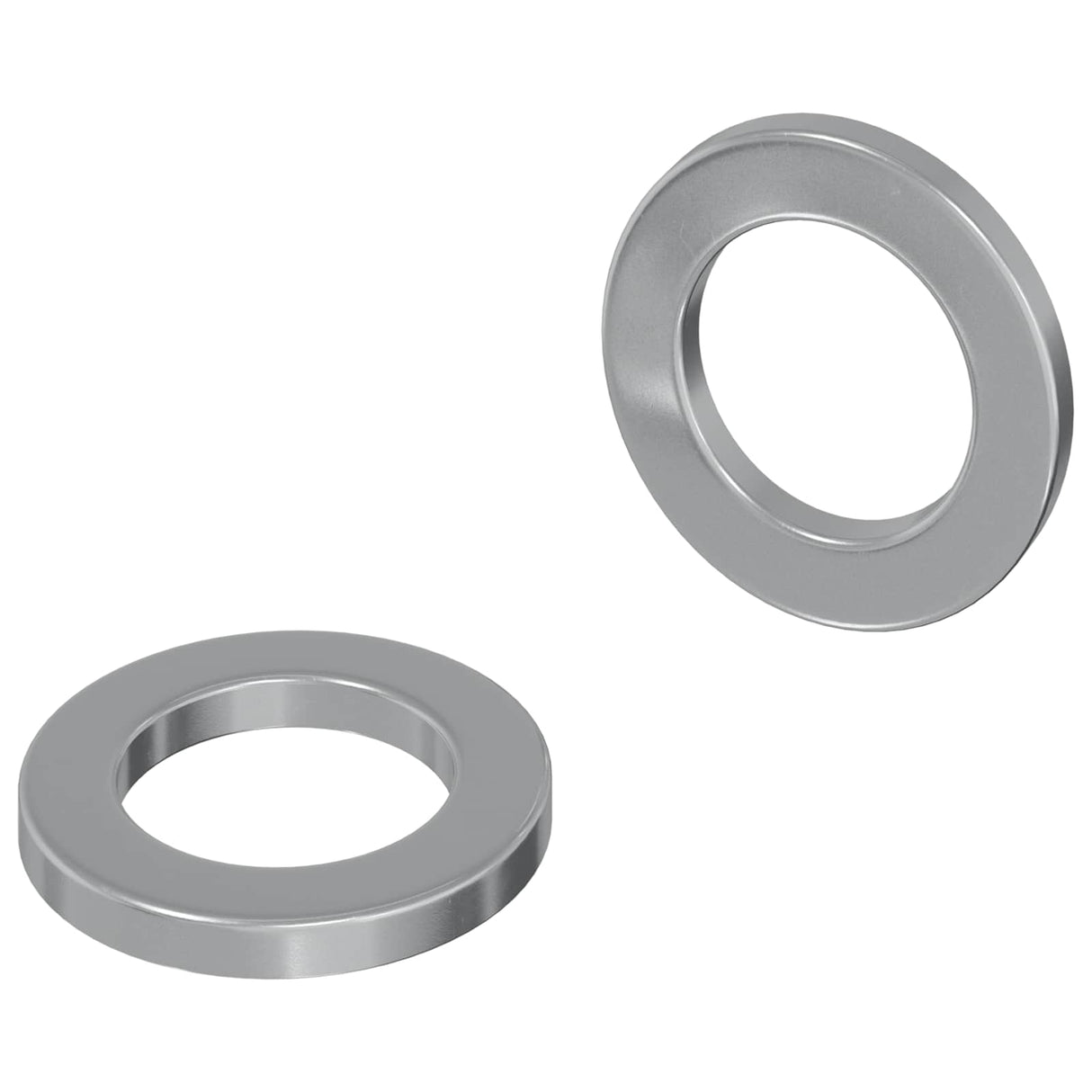 Vidaxl washers 2 pcs zilver 10 x 10 x 1,2 mm staal