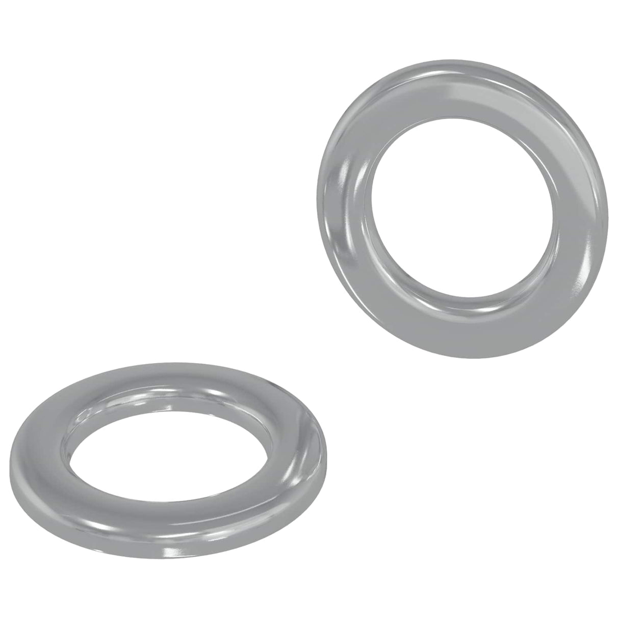 Vidaxl washers 2 pcs zilver 10 x 10 x 0,8 mm ijzer