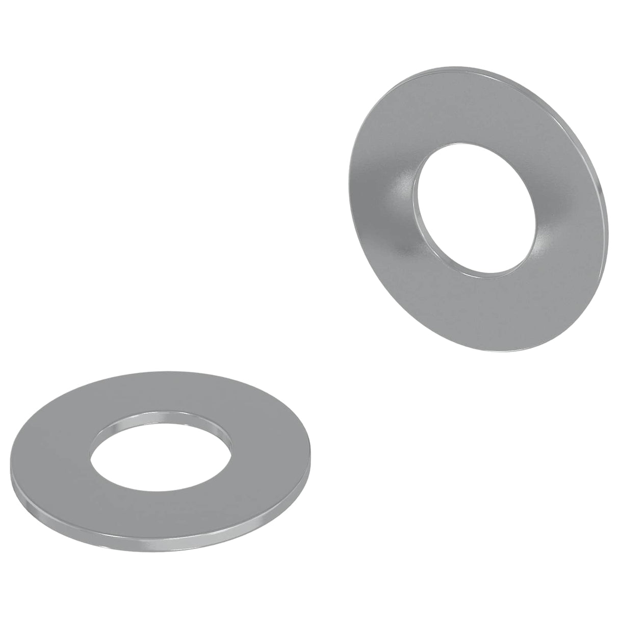 Vidaxl washers 2 pcs zilver 16 x 16 x 1,5 cm ijzer