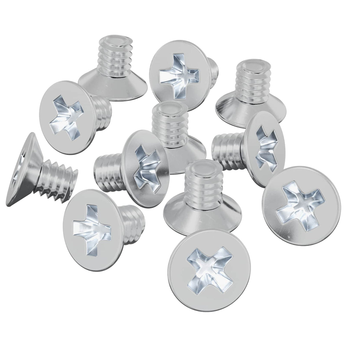 Vidaxl verzonken schroeven 32727 pcs zilver ijzer