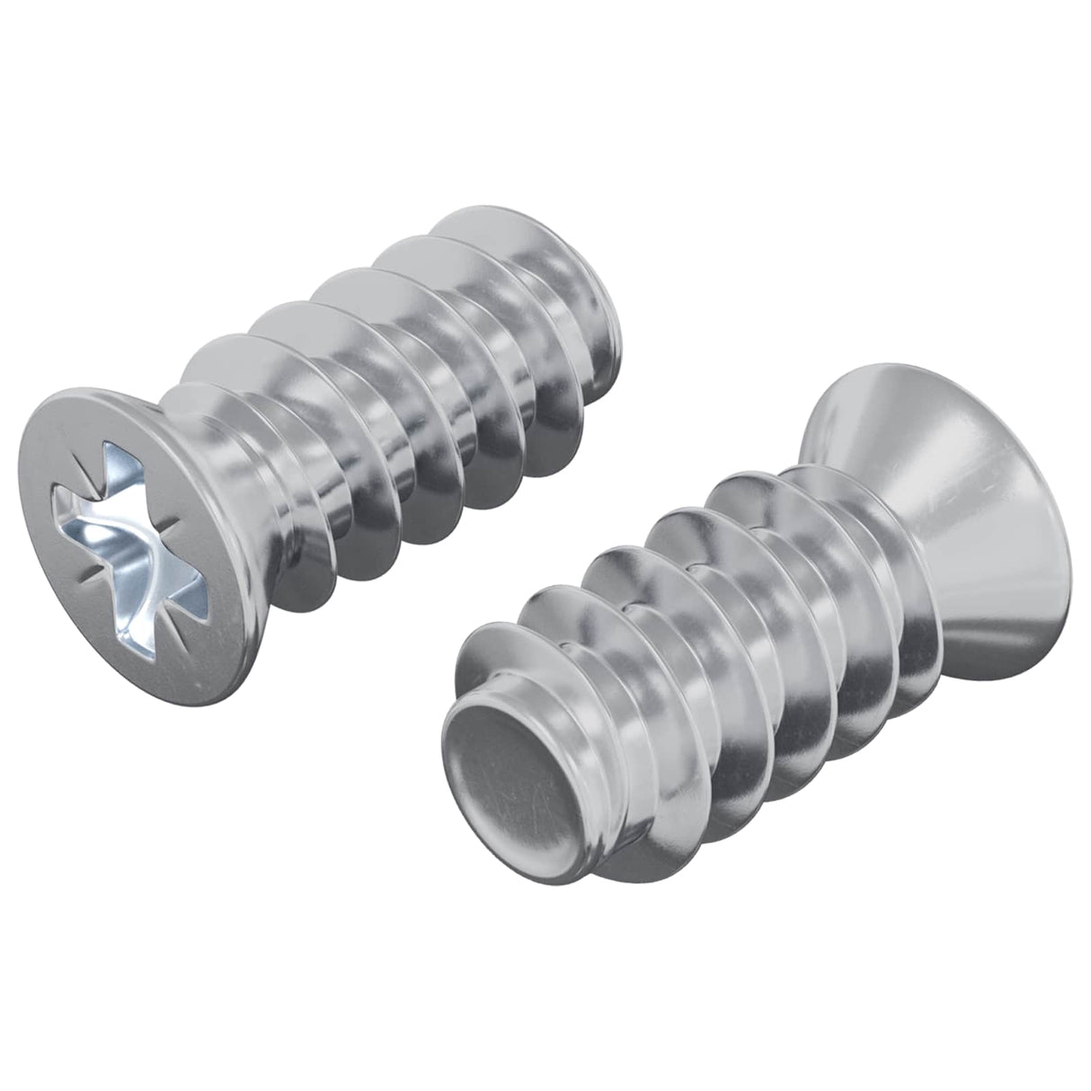Vidaxl bout 2 pcs zilver m6 x 12 mm ijzer