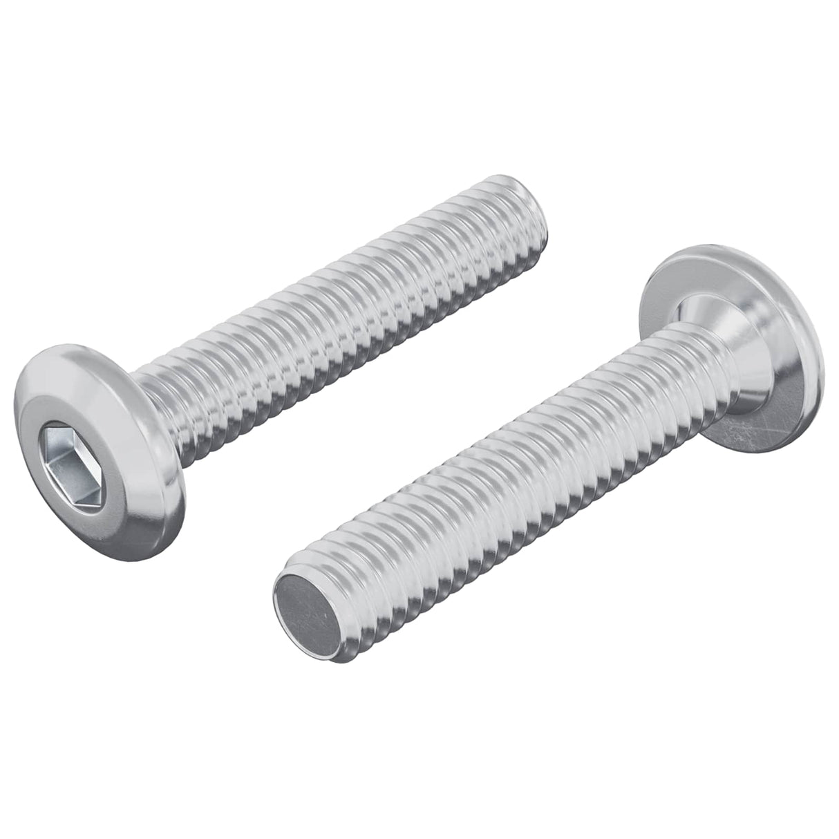 Vidaxl vergrendelingsschroef 2 pcs zilver m6 x 35 mm staal