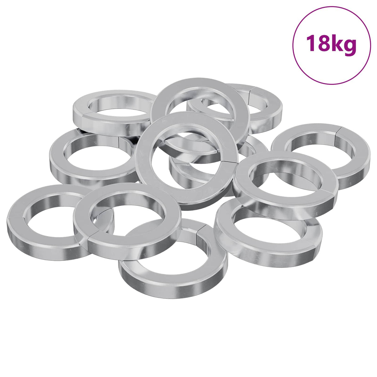 Vidaxl veer washer 15929 pcs wit ijzer