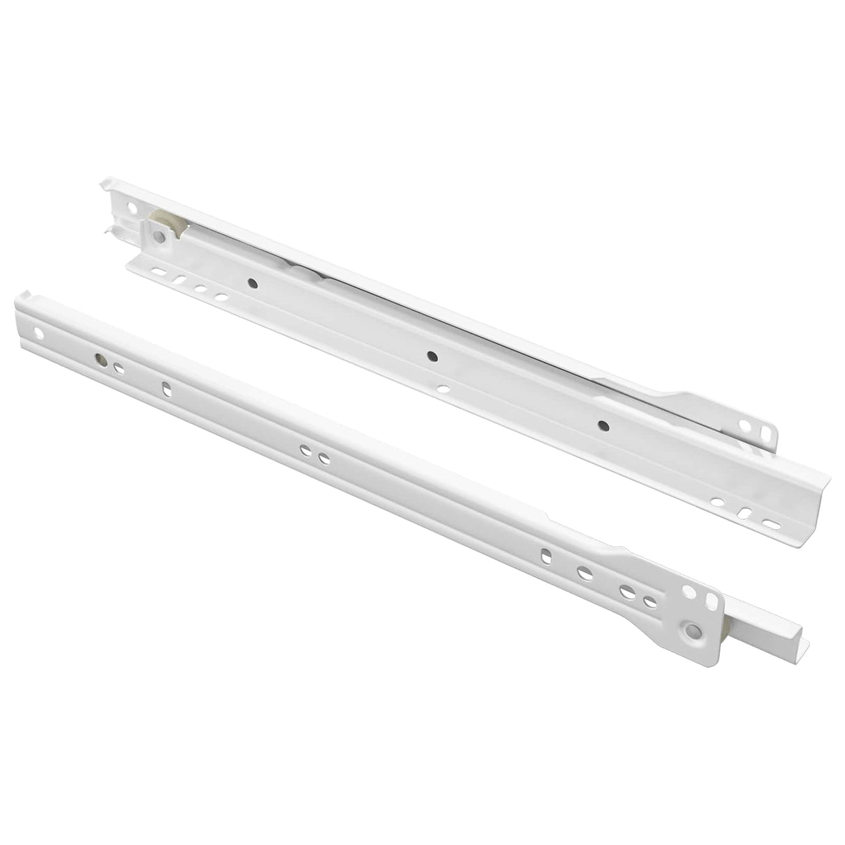 Vidaxl ladegeleider 2 pcs wit 300 mm staal