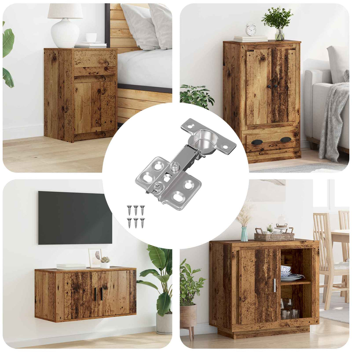 Vidaxl scharnier 257 pcs nikkel 85 x 52,5 x 9,5 mm ijzer