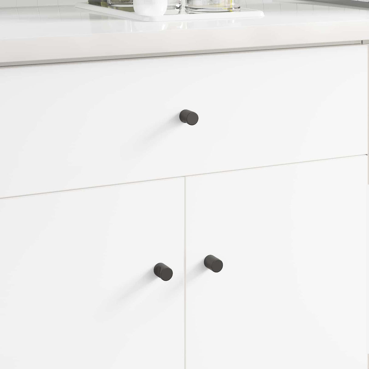 Vidaxl kastknop 1011 pcs zwart ijzer