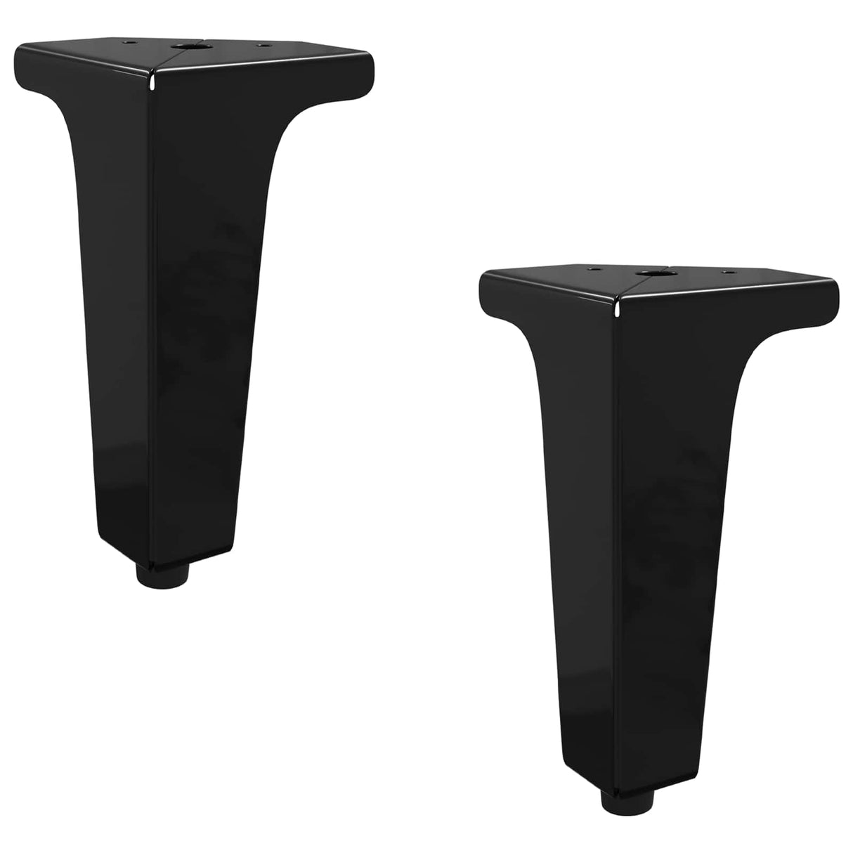 Vidaxl meubelpoten 2 pcs zwart 54,1 x 54,1 x 100 mm ijzer