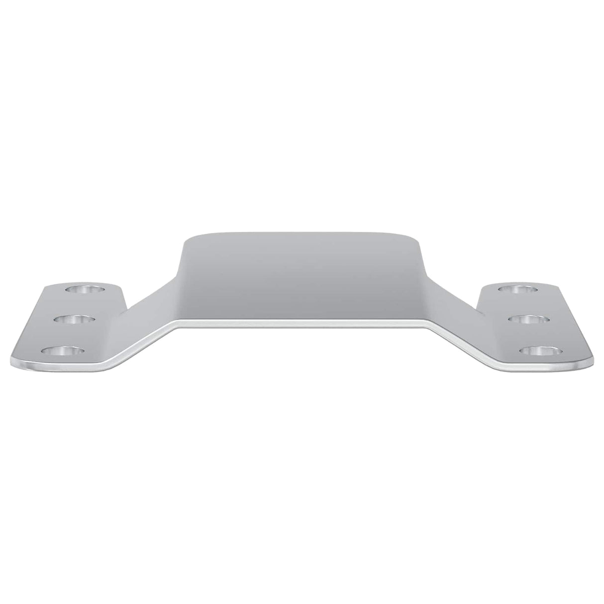 Vidaxl flush mount beugel 419 pcs zilver 75 x 66 x 1,4 mm staal