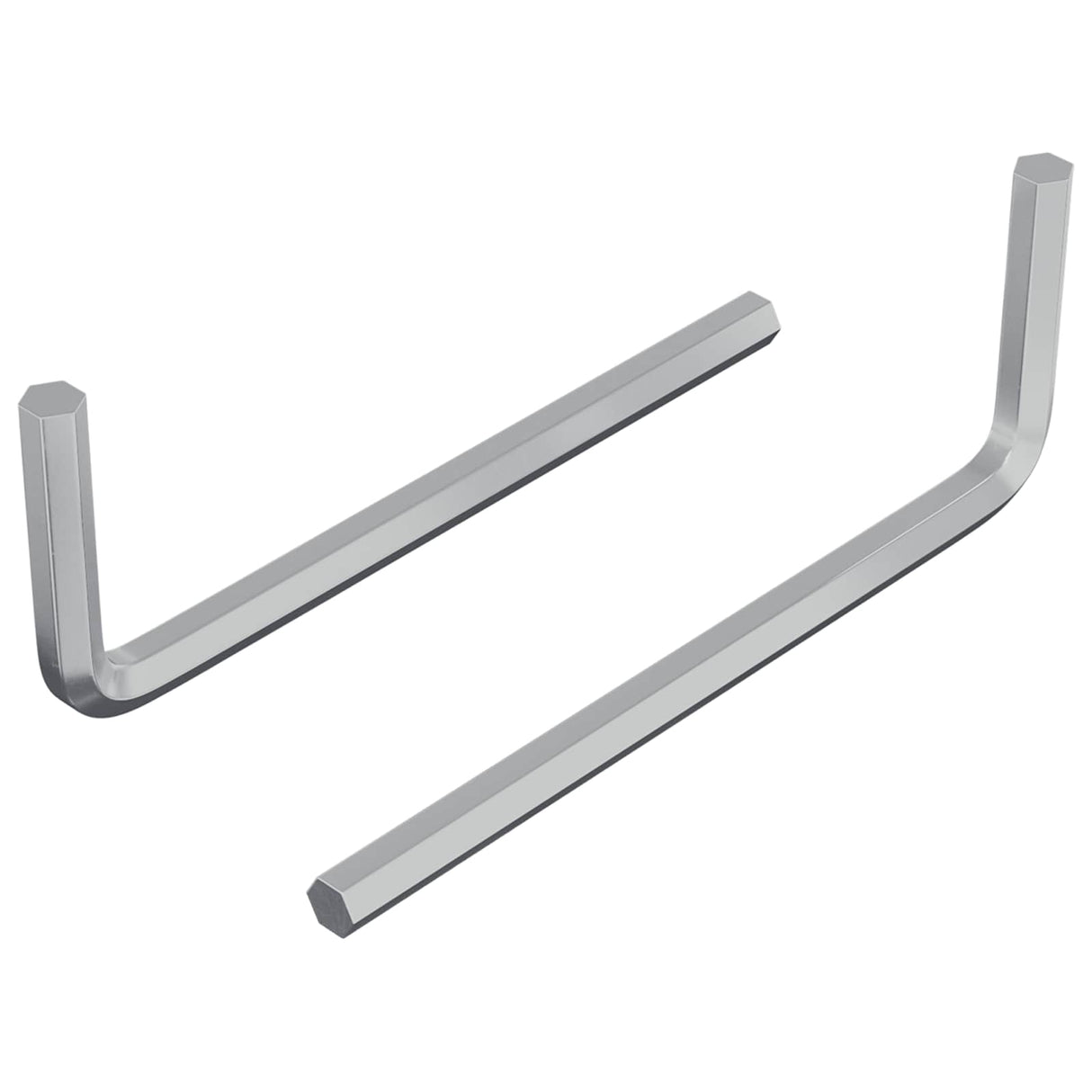 Vidaxl zeskantsleutel 2 pcs zilver 32 x 86 mm staal