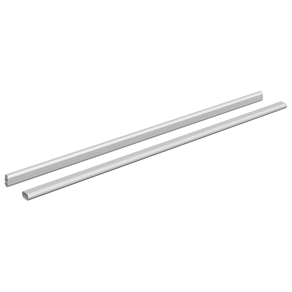Vidaxl kaststaaf 2 pcs zilver 764 x 15 x 29 mm aluminium legering